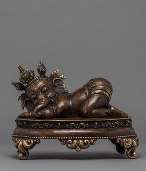 Sleeping Ganesh Statue