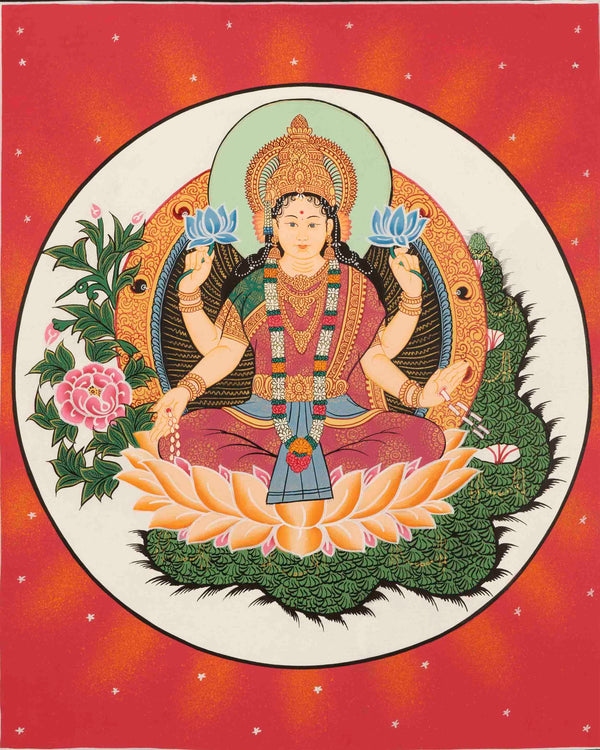 Goddess Laxmi Thangka