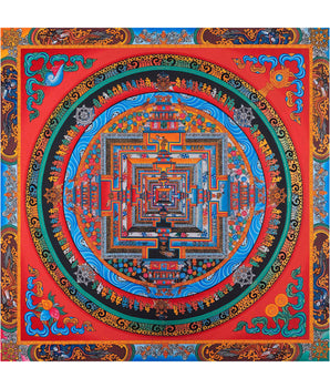 Gold Kalachakra Mandala