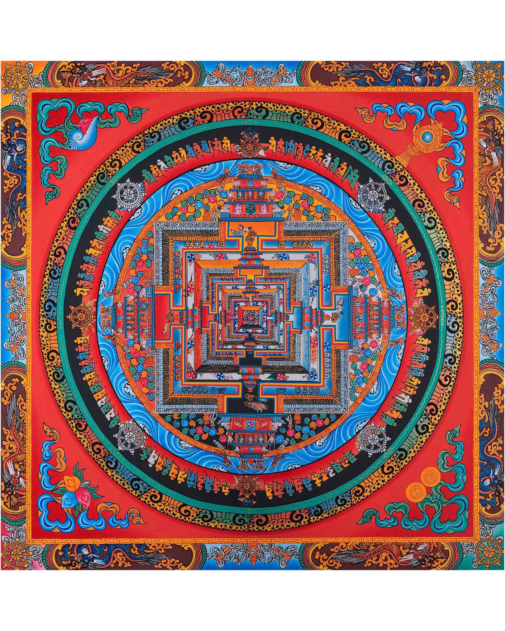 Gold Kalachakra Mandala