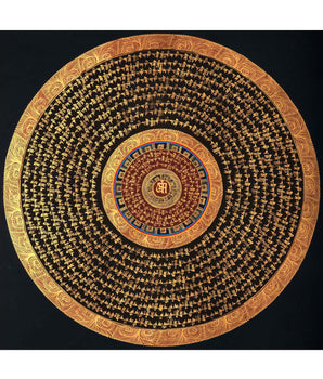 Gold Mantra Mandala