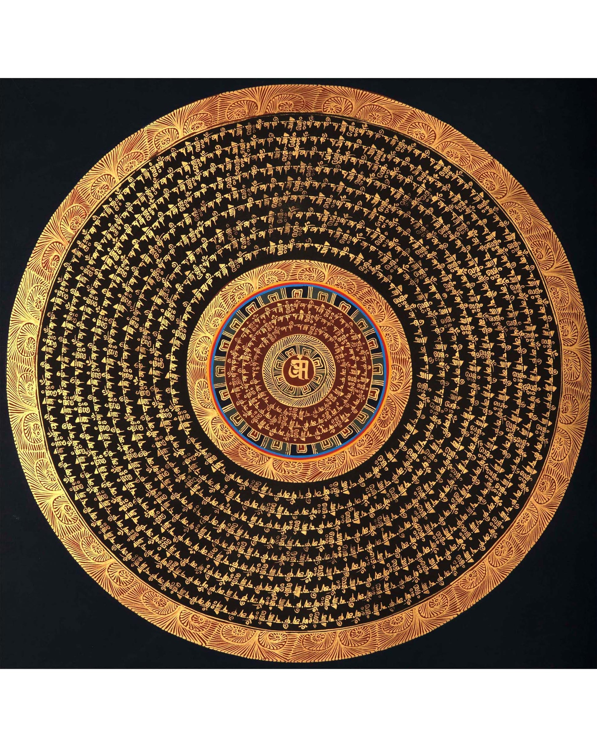 Gold Mantra Mandala