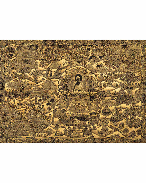 Gold Style Buddha Life Story