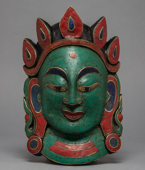 Green Tara Wall Hanging Mask