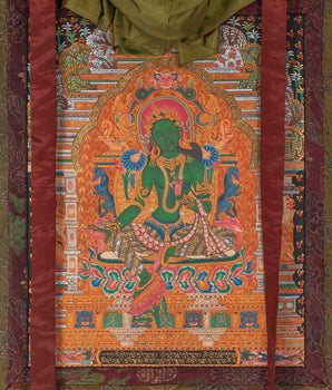Green Tara Thangka