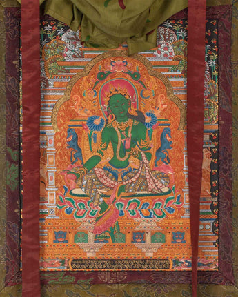 Green Tara Thangka