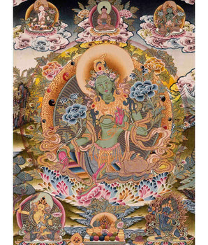 Green Tara Thangka