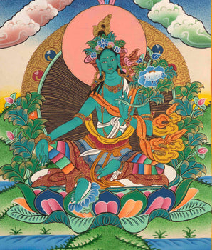 Green Tara Thangka