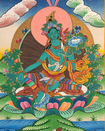 Green Tara Thangka