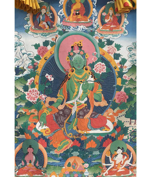 Green Tara Thangka