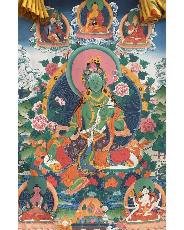 Green Tara Thangka