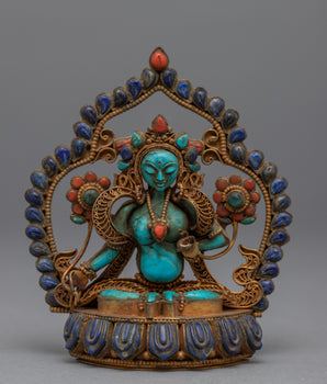 Green Tara Female Bodhisattva Statue