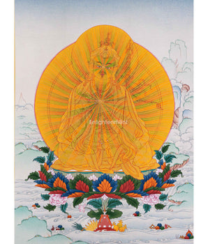 Lotus Master Guru Rainbow Body Thangka