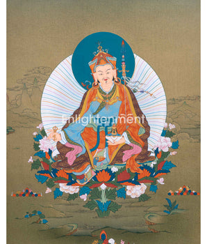 Hand Painted Guru Rinpoche Thangka