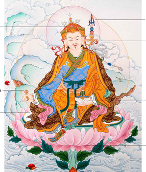 Guru Rinpoche Thangka | Traditionally Hand Painted Art