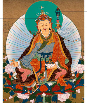 Wrathful Padmasambhava Thangka Painting | Himalayan Buddhist Art