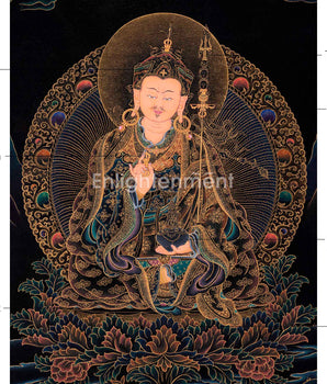 Tibetan Thangka of Padmasambhava | The Lotus Born Master | Traditional Artwork