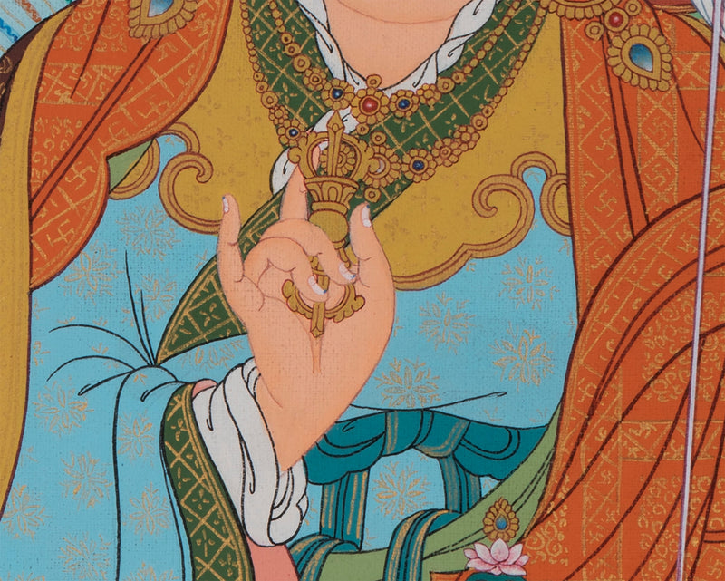 Guru Rinpoche | Padmasambhava Thangka Painting | Tibetan Buddhist Art