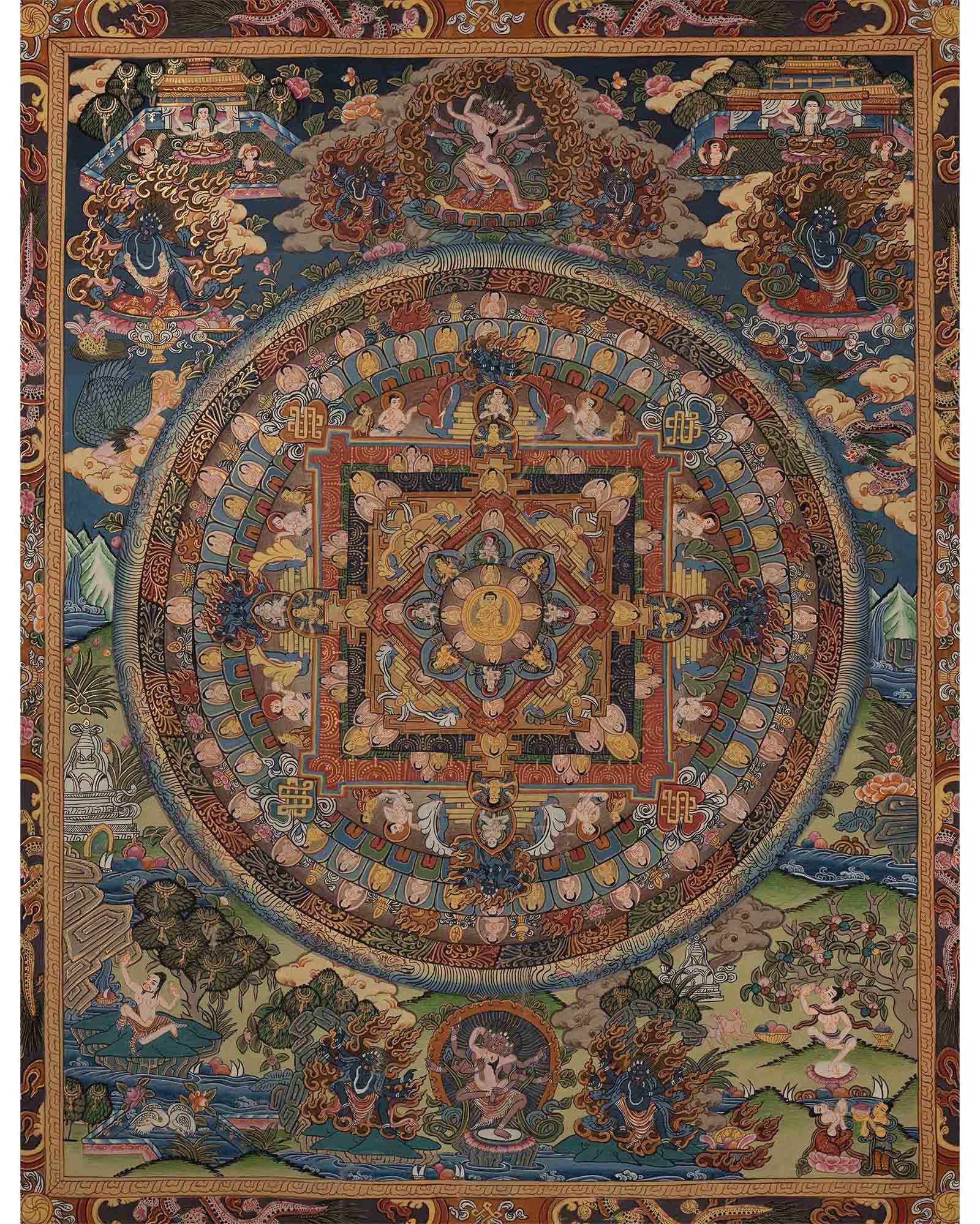 Hand Painted Mandala