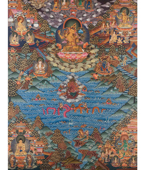 Hand Painted Manjushri thangka