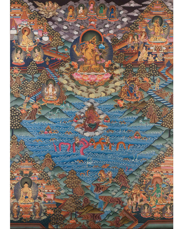 Hand Painted Manjushri thangka