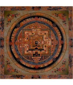 Handpainted Kalachakra Mandala