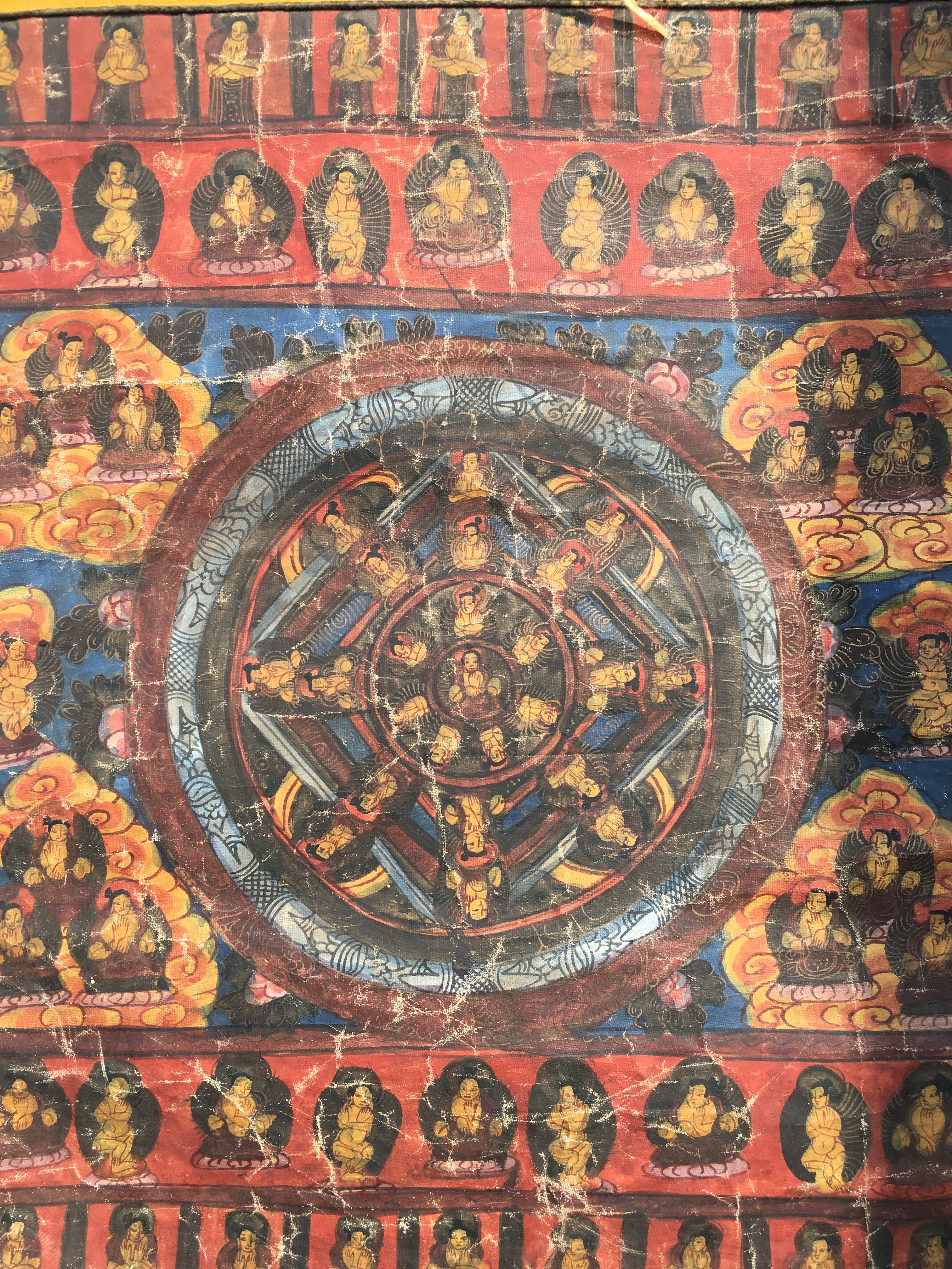 Wall Hanging Mandala Thangka | Traditional Buddhist Art |  Home Decoration