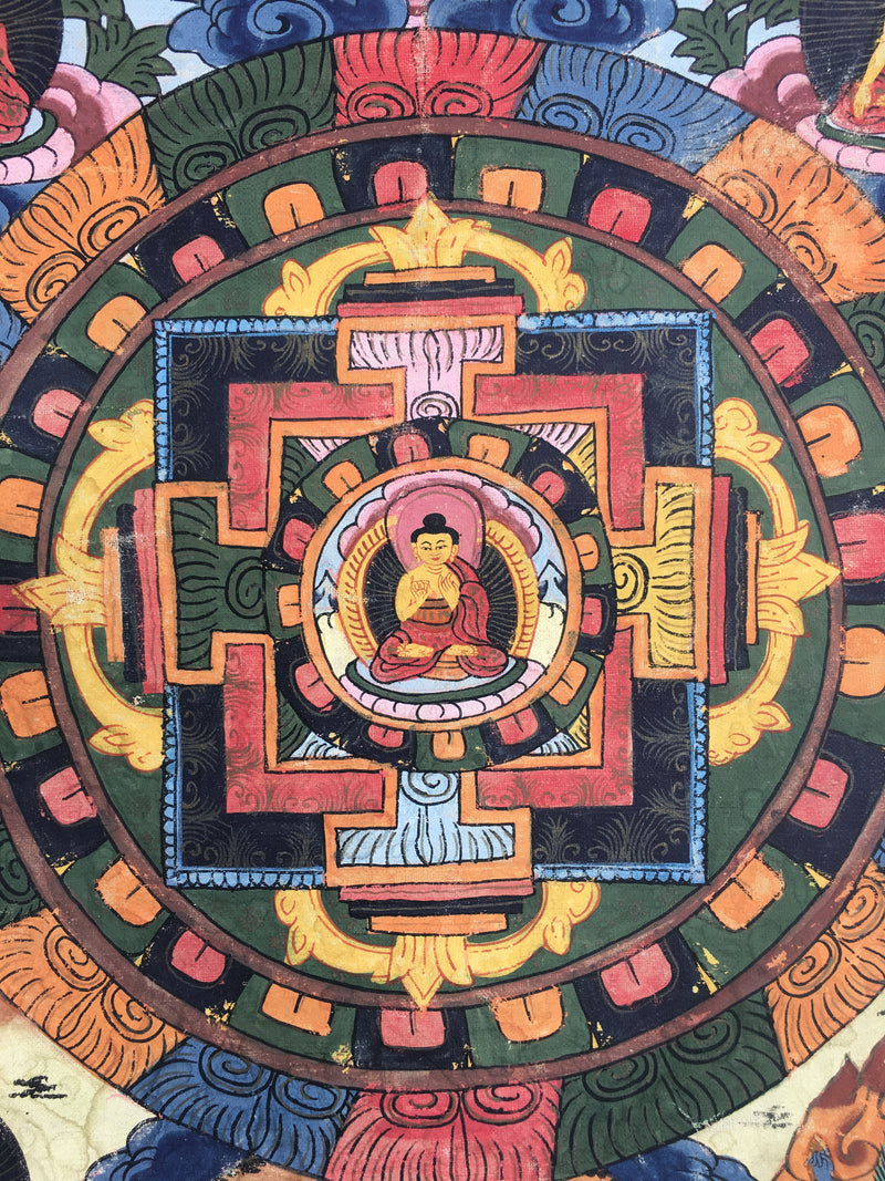 Buddha Mandala | Tibetan Traditional Thangka | Wall Hanging Decors