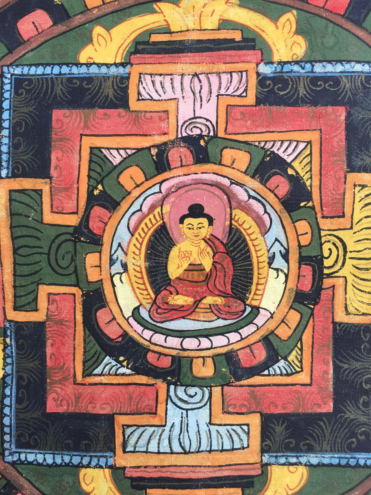 Buddha Mandala | Tibetan Traditional Thangka | Wall Hanging Decors