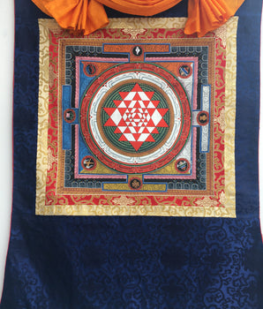Shri Yantra Mandala Thangka | Tibetan Buddhist Art