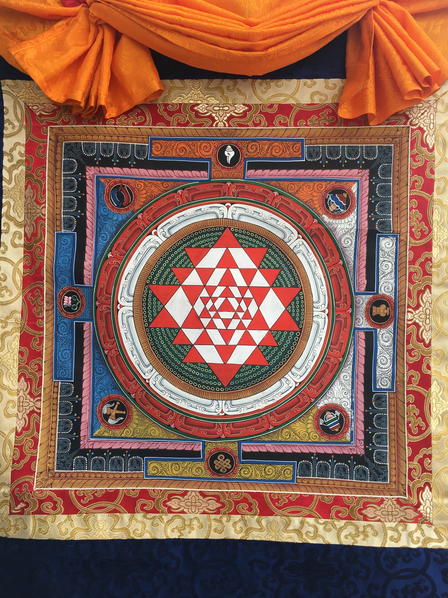 Shri Yantra Mandala Thangka | Tibetan Buddhist Art