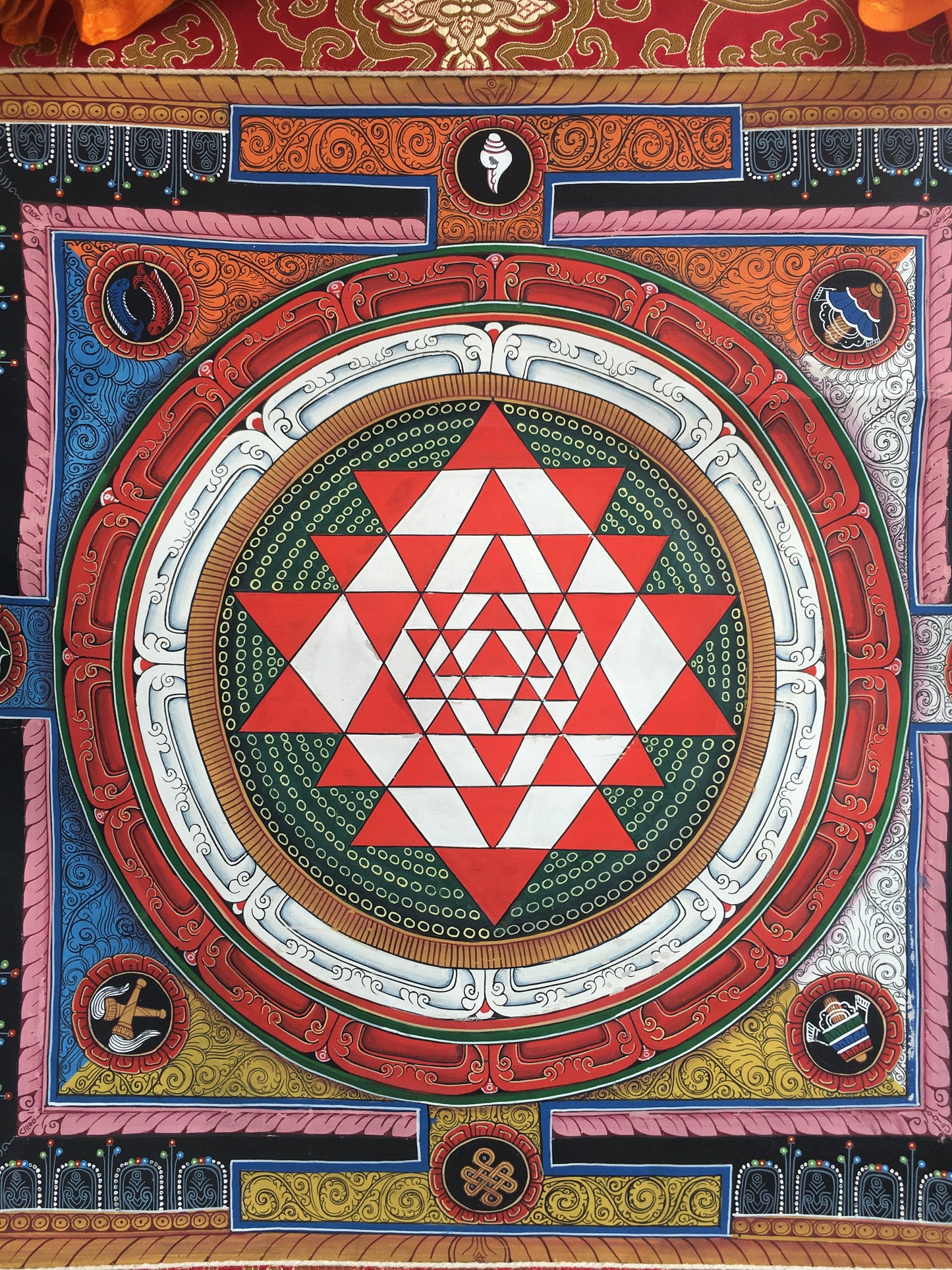 Shri Yantra Mandala Thangka | Tibetan Buddhist Art