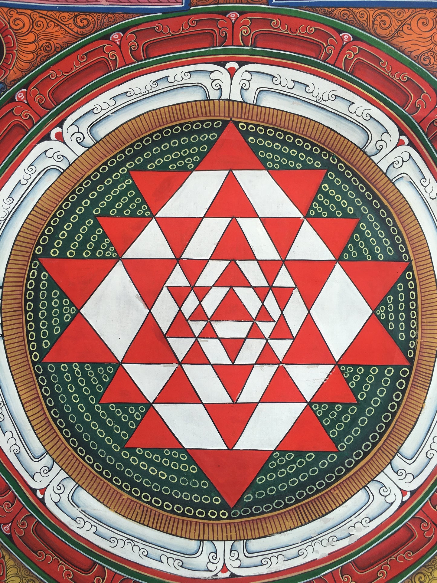 Shri Yantra Mandala Thangka | Tibetan Buddhist Art