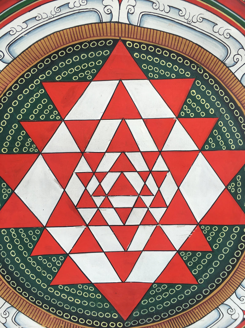 Shri Yantra Mandala Thangka | Tibetan Buddhist Art