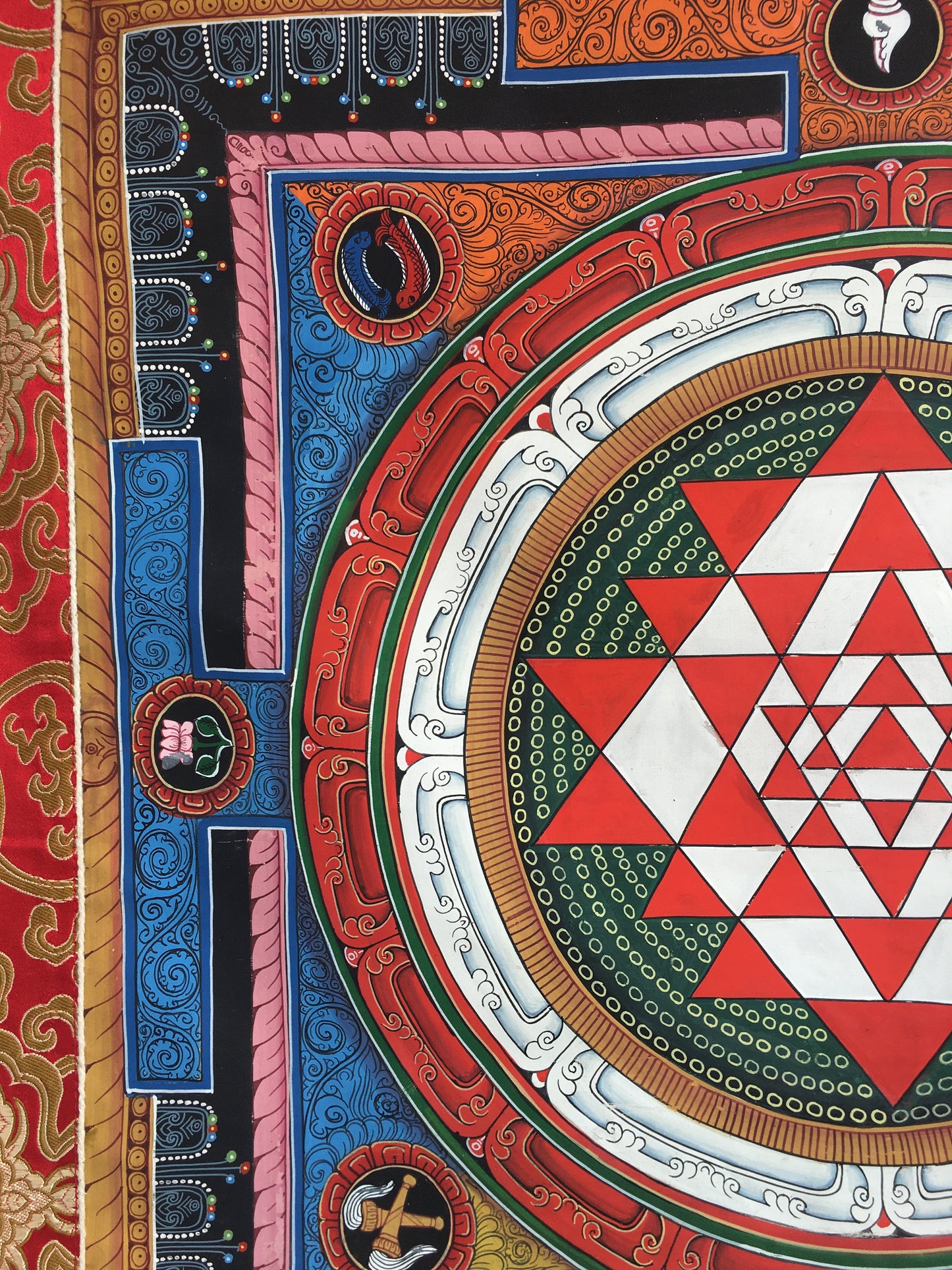 Shri Yantra Mandala Thangka | Tibetan Buddhist Art