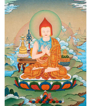 Kadampa Meditation Thangka | Sacred Art for Daily Practice