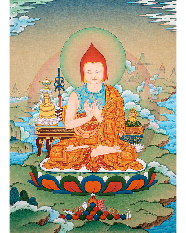 Kadampa Meditation Thangka | Sacred Art for Daily Practice