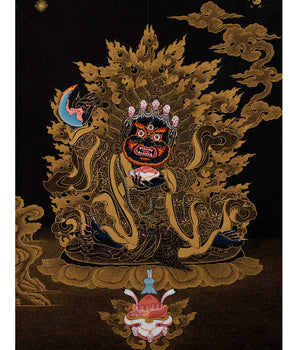 Kagyu Mahakala Bernagchen | Tibetan Thangka