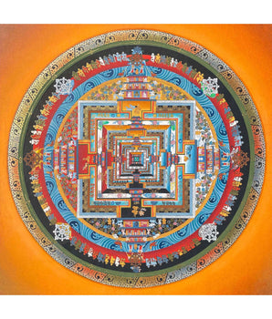 Kalachakra Buddhist Mandala Thangka