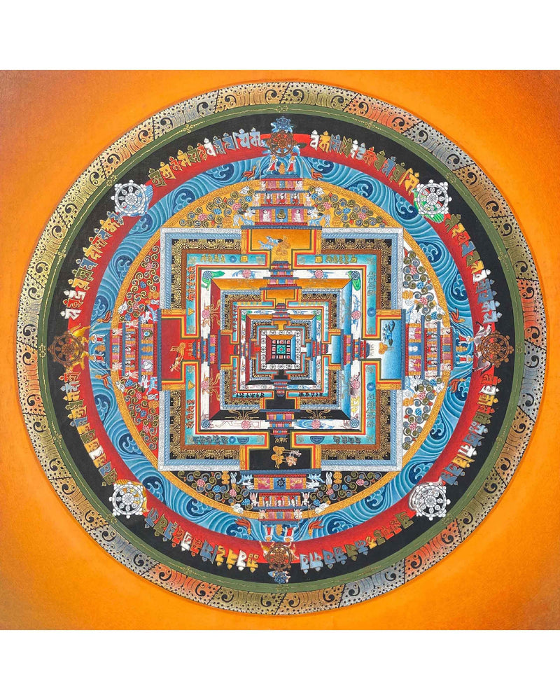 Kalachakra Buddhist Mandala Thangka