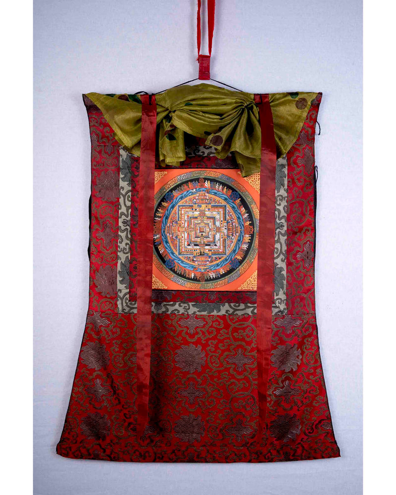 Kalachakra Mandala With Brocade