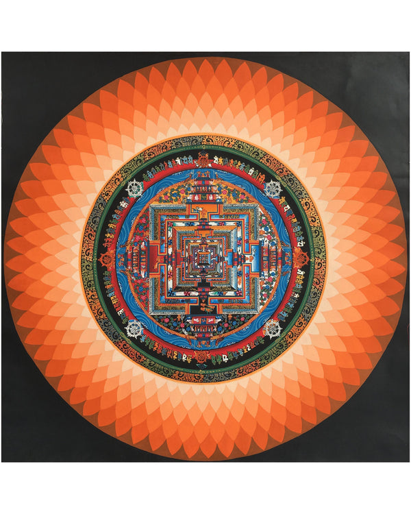 Kalachakra Mandala With Lotus