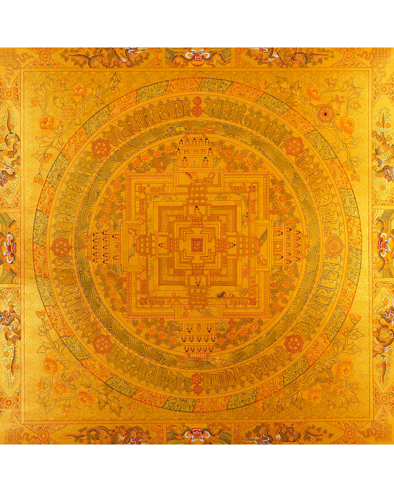 Kalachara Mandala Thanka | Buddhist Decorative Art