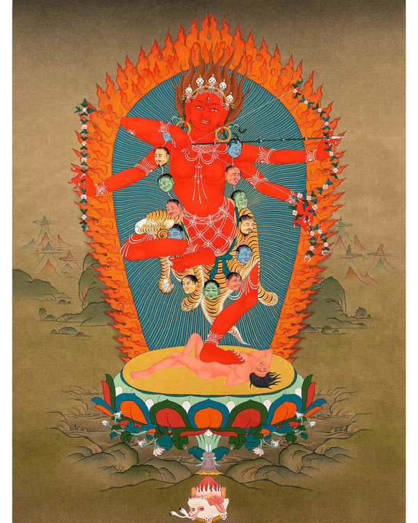 Kurukulla Thangka | Traditionally Hand Painted Art