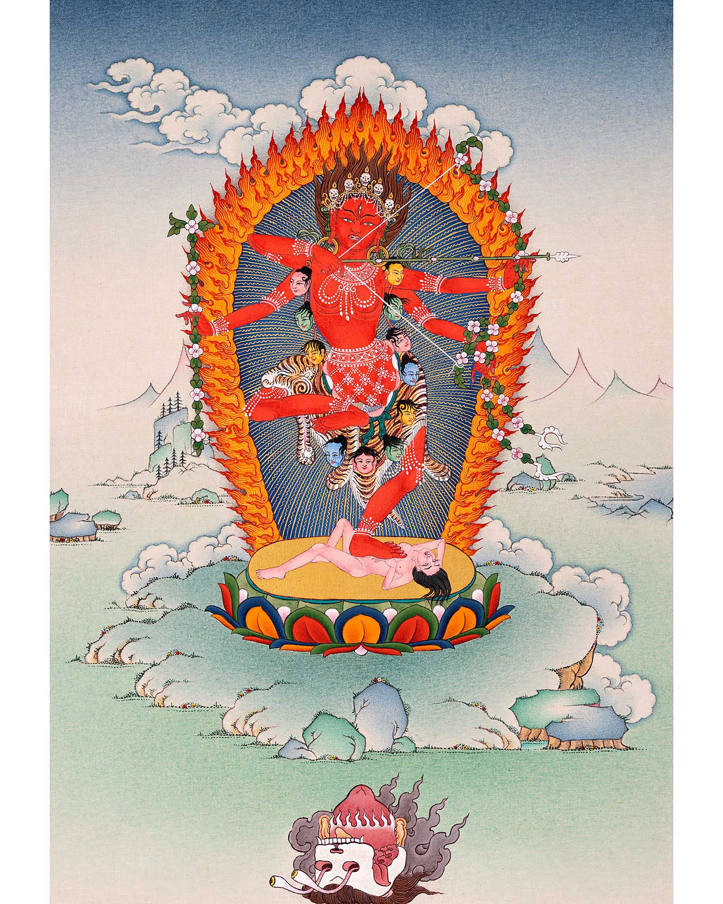 Kurukulla Dakini | Traditional Hand Painted Art