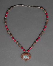 Tibetan Charm Necklace | Buddhist Locket