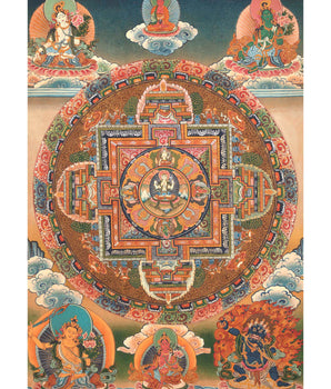 Lokeshvara Chenrezig Mandala Thangka