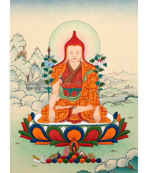 Longchenpa | Traditional Tibetan Thangka