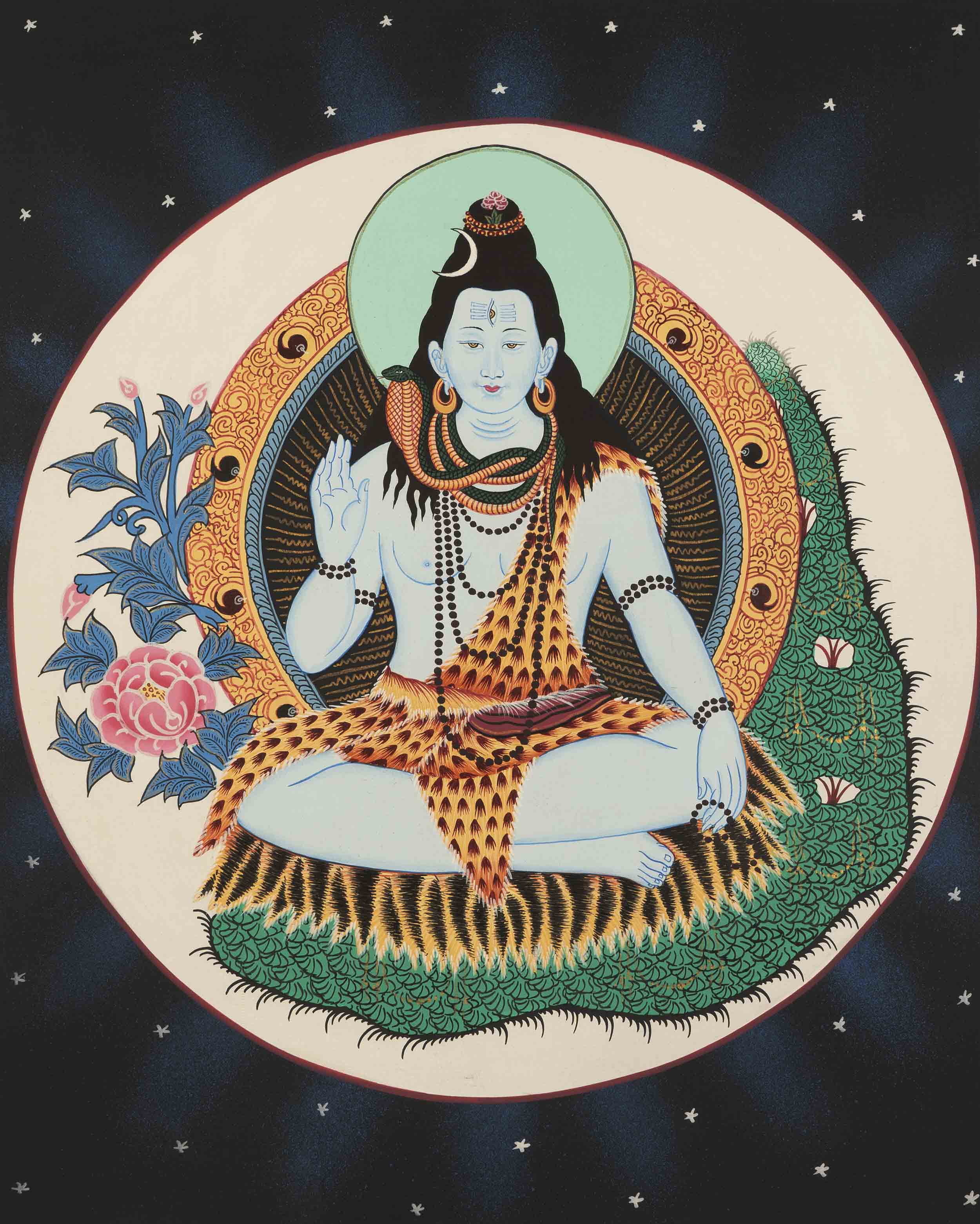 Lord Shiva Thangka