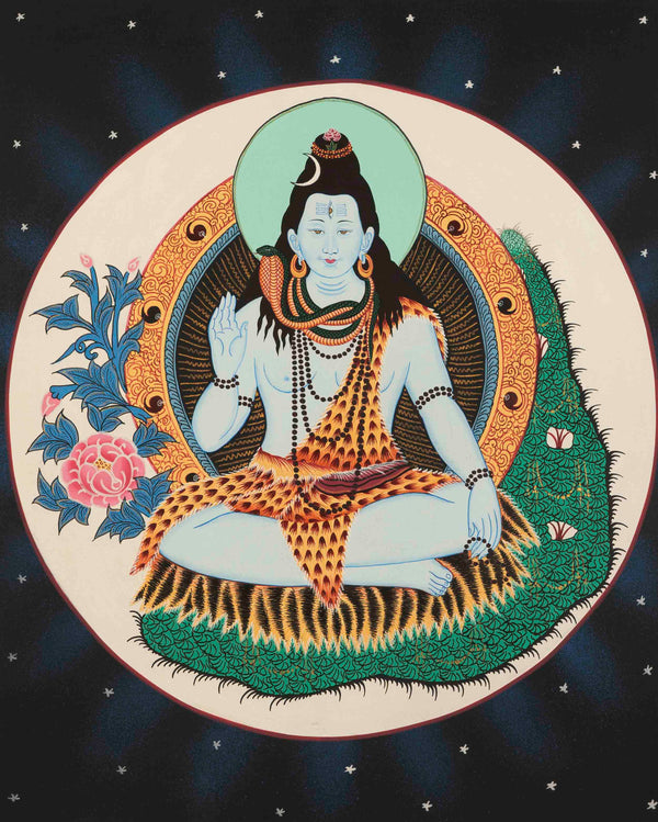 Lord Shiva Thangka